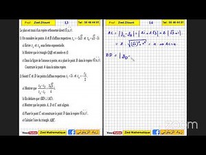20 - Complexe Correction Exercice Bac Math / Science / Technique