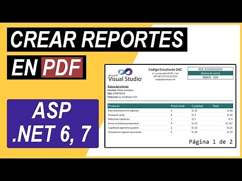 How to Create PDF Reports in C# | ASP.NET Core 7 ✅