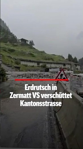 Leservideo zeigt Hochwasser und Erdrutsch in Zermatt VS 🇨🇭⛈