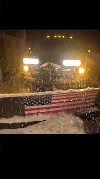 Plowing DEEP Snow with a F-250