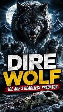 Dire Wolf: The Terrifying Ice Age Predator That Vanished Forever#animals#usa#shorts#viral