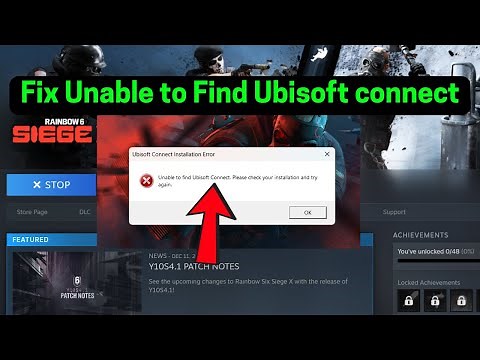 Fix Unable to find Ubisoft Connect.