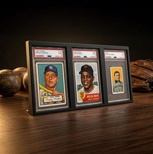 Graded Baseball Slab Display, 3-slot Display Frame for Sports Cards, Fits PSA Beckett CGC TAG - Etsy