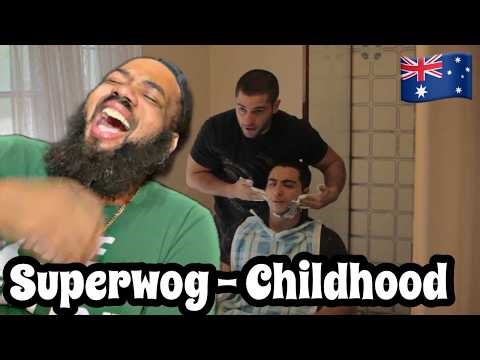 AMERICAN REACTS to SUPERWOG - Childhood | AUSTRALIAN COMEDY 🇦🇺