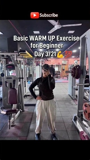 Basic warmup 💯💪day 3/21 exercises for beginners #viral video #warmup #beginners# motivation #fitness
