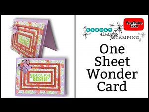 🔴 One Sheet Wonder Card: A Quick Way to Make Layered Greeting Cards
