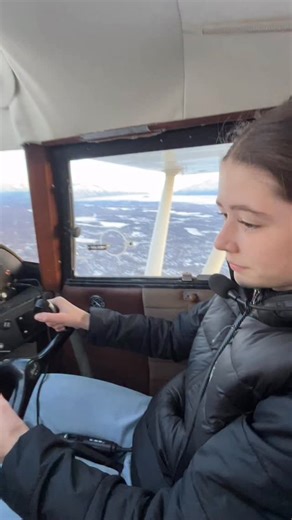 Mae was proud of her coordinated turn and so was I. I’ve never pushed my girls to fly, if it’s going to happen, I want it to be 100% natural. It was really fun to see her eyes light up with enjoyment on this first flight for her in the Maule. My 185 sits side by side, but I don’t have the co-pilot yoke installed so the girls have not grown up flying like this. It was a blast! #blueiceaviation #maule #alaska | Blue Ice Aviation