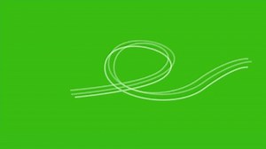 Wind Blow Path Animation on Green Screen. 4K Motion graphics animation.