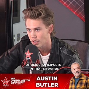 401K views · 17K reactions | "I put my life on pause for two years because I knew how easy it is to slip into the feeling of being an imposter in that situation." Austin Butler reveals to Graham Norton what it was like starring as Rock n’ Roll legend Elvis Presley in the brand new biopic of his life by Australian filmmaker Baz Luhrmann. | Virgin Radio UK | Facebook