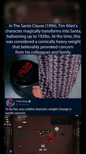 In The Santa Clause (1994), Tim Allen's character magically transforms into Santa,