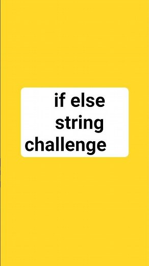 if else (string challenge) #python