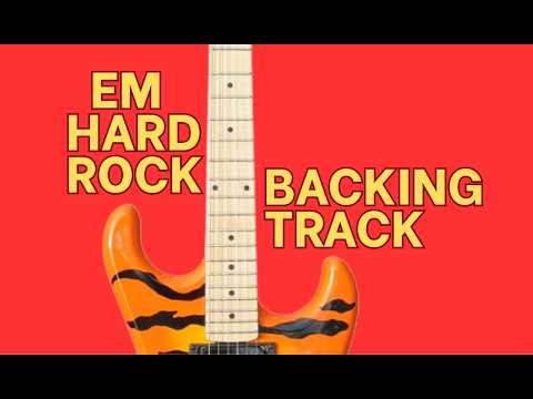 Hard Rock Backing Track in E Minor (Em) | Heavy Metal Guitar Jam Track 100 BPM