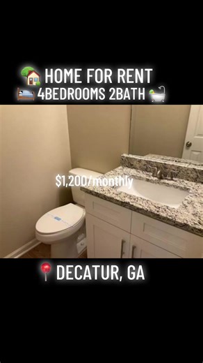 TEXT OR CALL (954) 892 6747🏠✨ *Decatur, GA FAMILY GEM!* ✨🏠 *Rent:* $1,200 • *Security Deposit:* $1,000 *Address:* 3957 Waldrop Hills Dr, Decatur, GA 30034 🛏️ *4 Beds* 🚿 *2 Baths* = ultimate space for fam or crew! 📐 Perfect blend of comfort & Decatur charm 🌟 *Perks:* - *Pet‑friendly* (small pets welcome 🐾) - *Utilities included* (water, trash, lawn 🌿) - *Ample parking* guest spots 🚗 - Close to *Decatur Square*, *parks*, & *MARTA* 🚀 - Freshly updated *kitchen* *modern touches* 🛁 💡 *Lea