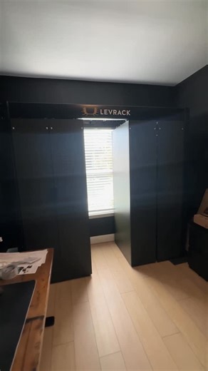 Tyler Anderson on Instagram: "My new @levrack has been an absolute GAME CHANGER for office storage🔥💪🏼 Might have to add one for the garage soon! Thanks Levrack for helping me out 🙌🏼"