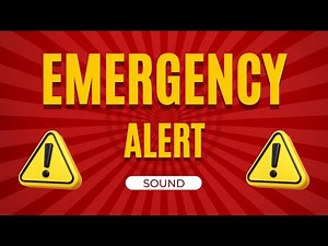 Emergency Alert System Alarm Sound | Loud Warning Tone for Alerts