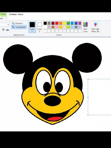 Create a Unique Mouse Name Logo with MS Paint