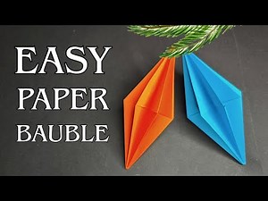 Colorful Paper Christmas Baubles You Can Make Today