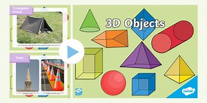 3D Shapes Interactive PowerPoint