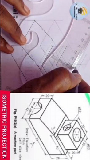 semi-circle and circle in isometric projection #isometricview #3ddrawing #engineering
