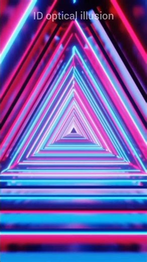 Mind-Bending Neon Triangle Optical Illusion 🔺✨ | Can You Handle This Visual Trick? #relaxing #fypシ