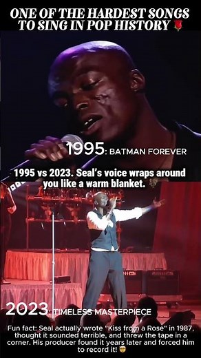 Seal’s Timeless Voice In Kiss From A Rose 🌹