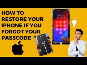 How to Restore your iPhone if you FORGOT your PASSCODE