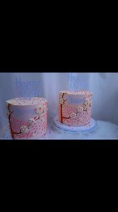 It was such an honor to make this cake for twin sisters that celebrated their 80th birthday in style. Here's to wishing them many more wonderful years. This our 7" buttercream cakes. Having a celebration, don't hesitate, DM and have us bring your vision to reality. #twinsisters #happybirthday #torontocakes #80thbirthdaycake #cherryandblossom #youdeserveatasteofserenity | serenitycakeznbakez | Facebook