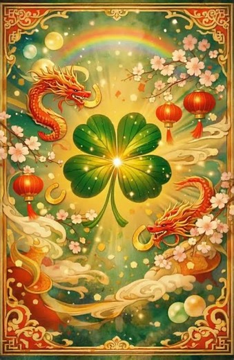 Extremely good luck four leaf clover video!