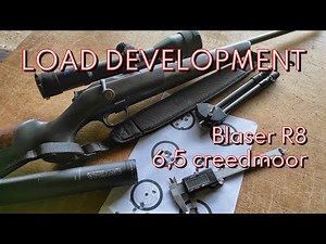 Load Development, Blaser R8, 6,5 creedmoor, 10 Shot Ladder Test, Reloading, Precision Shooting