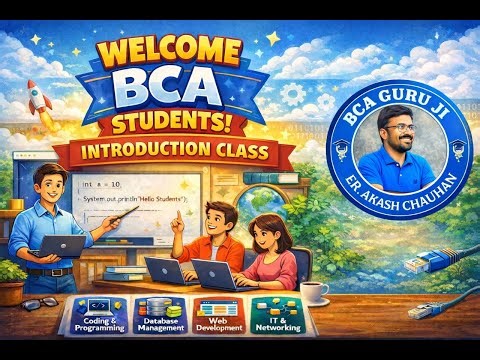 Welcome BCA Students 🚀 | First Class | Coding to Career Roadmap | BCA Guru Ji