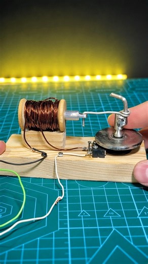 ✅Solenoid engine New model first test #experiment #howto #inventiontech #tech #diy