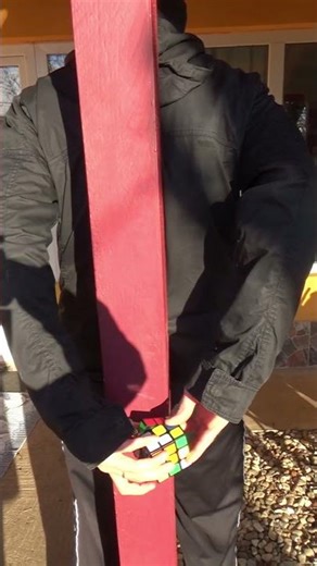 Solviing Rubik's Cube behind my back