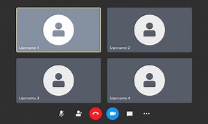 Download Flat vector illustration of video conference ui mockup. for free