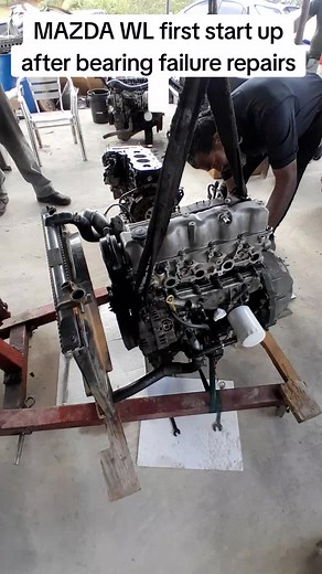 Mazda WL Diesel Engine Start After Bearing Repairs