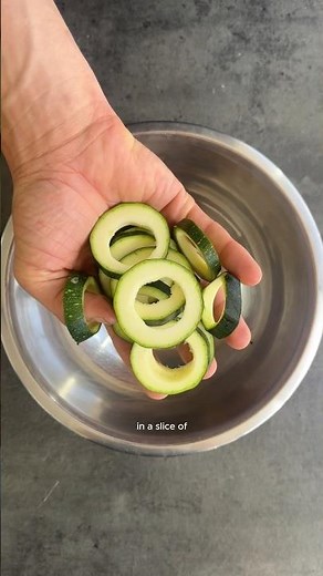 COURGETTE/ZUCHINNI RINGS 💚 Perfect as a healthy summer snack