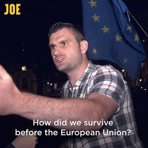 173K views · 841 reactions | “You can whine as much as you like, but at the end of the day, you lost the referendum.” A heated Brexit debate raged in the night outside parliament, long after the day's protest had finished. | JOE.co.uk | Facebook