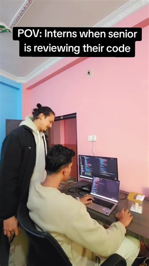 Interns Reacting to Code Reviews by Seniors