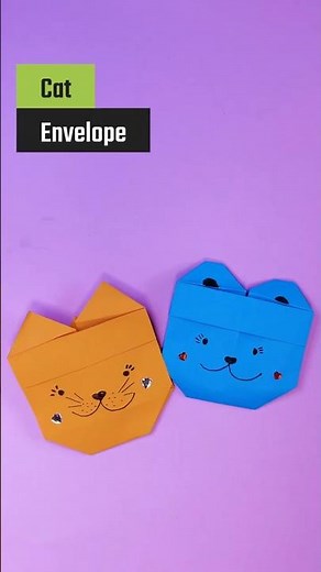 🐱 DIY Origami Cat Envelope 💌 | Cute Paper Envelope | Easy Kawaii Paper Craft