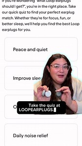Not sure which earplugs are right for you? 樂 At Loop, we've got a pair for every occasion:  Quiet for focusing  Experience for live events  Engage for noise sensitivity 魯 Switch to move between modes  Dream for bedtime Find your favorite today 殺️ | Loop | Facebook