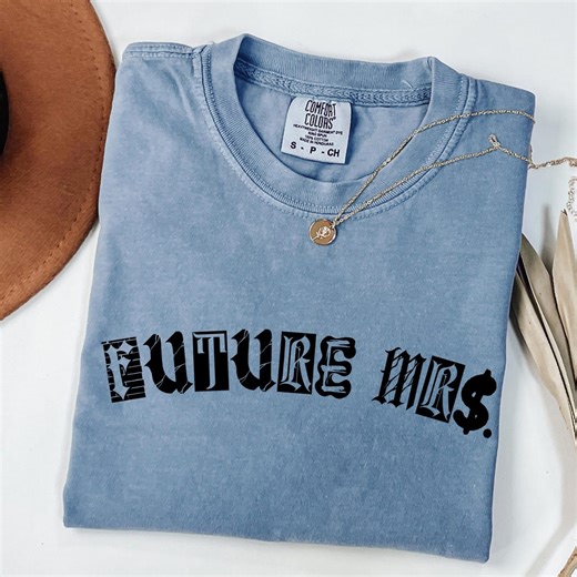 Gothic Future Mrs Shirt, Punk Bride Tee, Alternative Engagement Shirt, Dark Wedding Outfit, Emo Bride to Be - Etsy