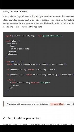 Create amazing PDFs in your React app today