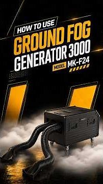 How to Use MK-F24 Low Lying Fog Machine | 4 Modes Ground Fog Guide