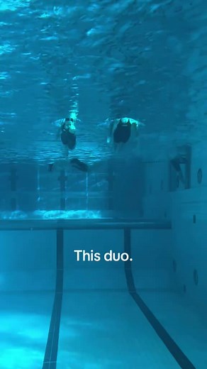 lmk a better team, we’ll wait 😸 #swimming #swimpractice #duos #swimteam @08 Swim Squad