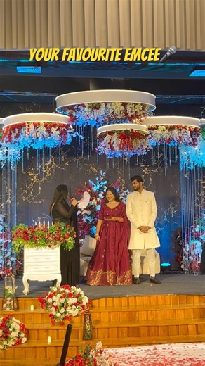 Compering for an engagement reception ✨🎤 ! #emceeing #emceewedding #emcee