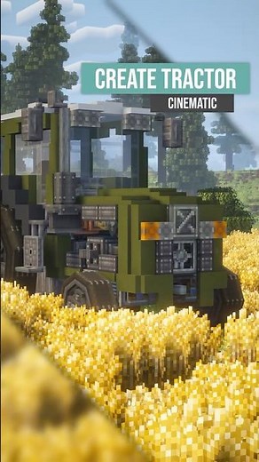 I Built a Tractor That Plows, Seeds and Harvests in Minecraft