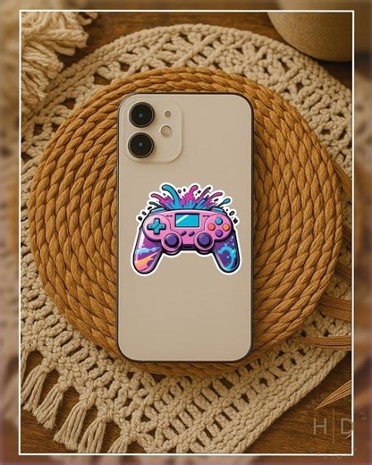 Game Time Energy Anime Controller Sticker