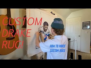 Making A Custom Drake Rug! | Tufting Tutorial & Full Process