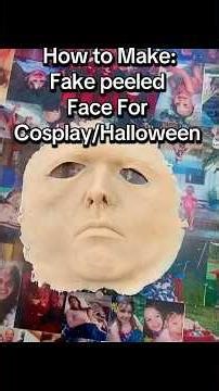 Here is the recipe for fake skin or faces in this example. #SFX #horror #halloween #cosplay #diy