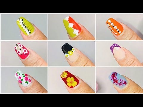 10+ Easy nail art designs with house hold items|| Nail art for beginners|| Nail art at home 2025