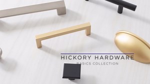 Hickory Hardware 10 Pack Kitchen Cabinet Handles, Square Drawer Pulls for Doors & Dresser Drawers, Hardware for Bathroom, 3 Inch Hole Center, Satin Nickel